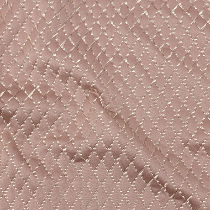 Satin-Faced Jacquard - Blush Shadow Diamonds - British Imported