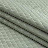 Satin-Faced Jacquard - Sage Shadow Diamonds - British Imported