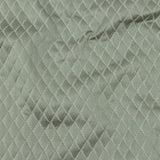 Satin-Faced Jacquard - Sage Shadow Diamonds - British Imported
