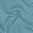 Satin-Faced Jacquard - Sky Shadow Diamonds - British Imported