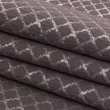 Drapery Jacquard - Amethyst Moroccan Quatrefoil - British Imported
