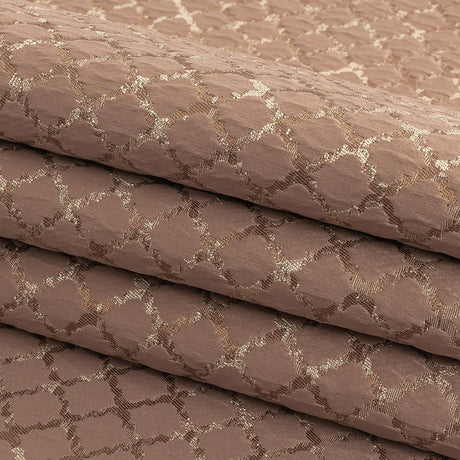 Drapery Jacquard - Blush Moroccan Quatrefoil - British Imported