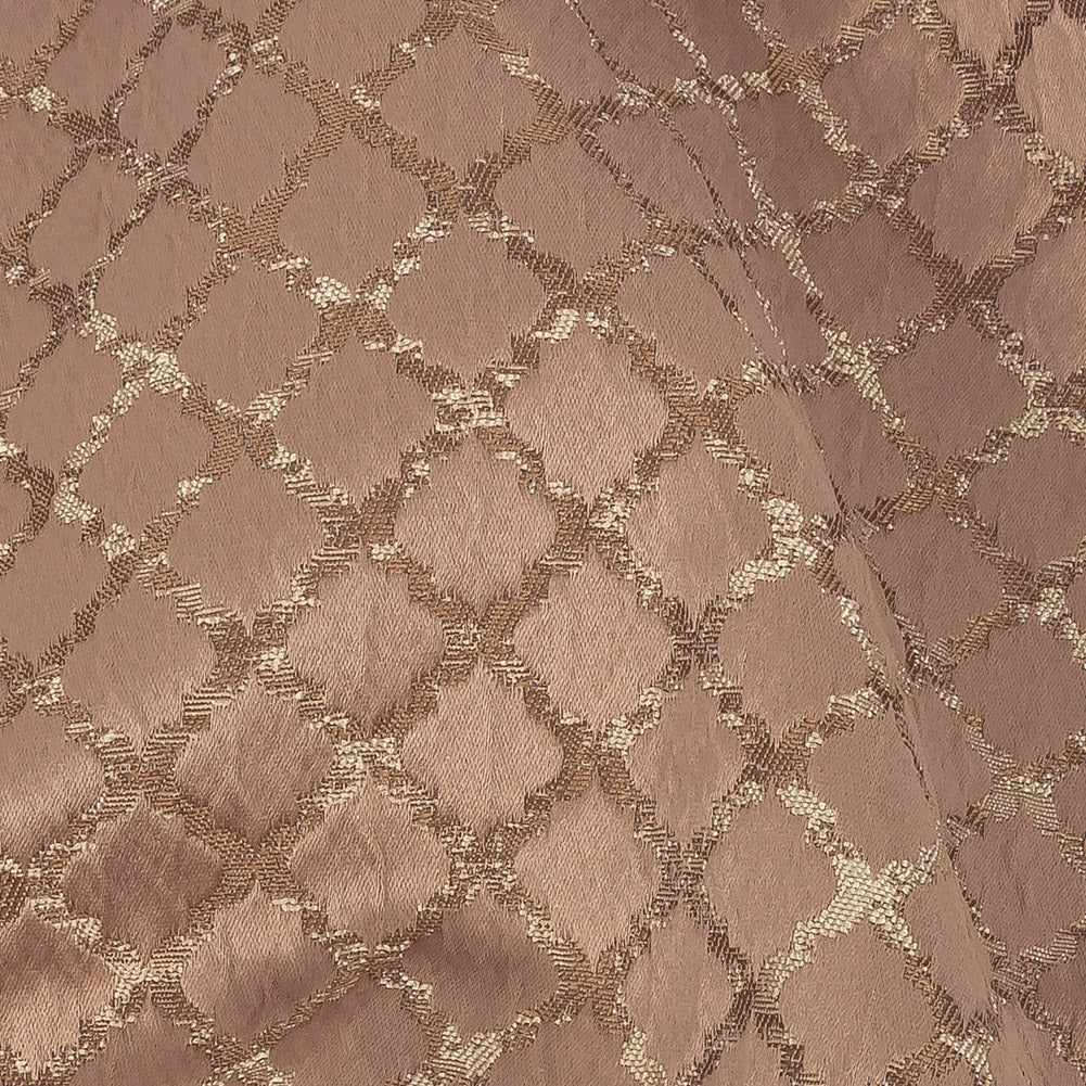 Drapery Jacquard - Blush Moroccan Quatrefoil - British Imported