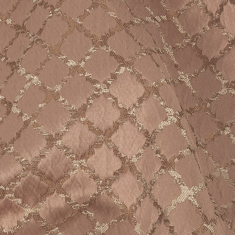 Drapery Jacquard - Blush Moroccan Quatrefoil - British Imported