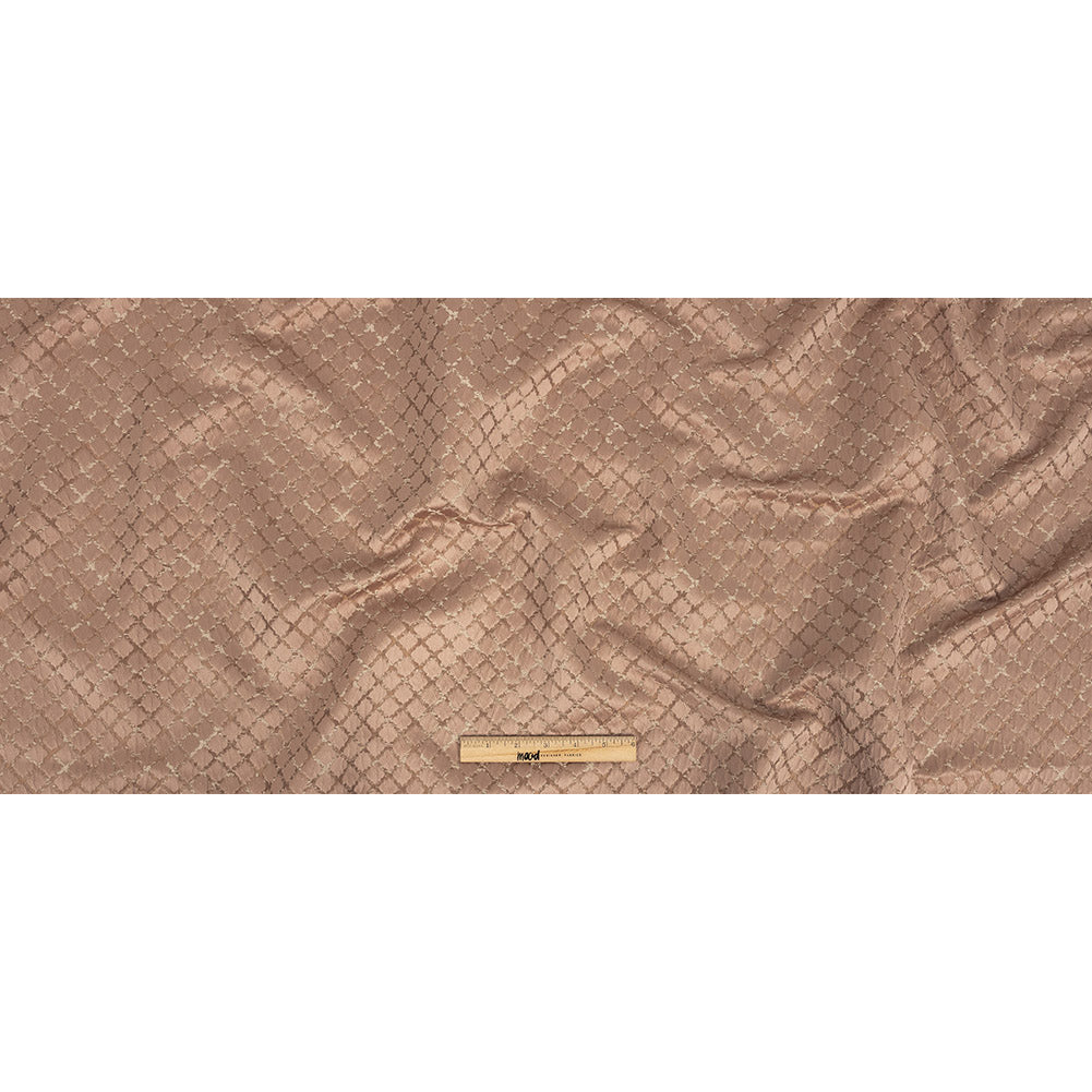 Drapery Jacquard - Blush Moroccan Quatrefoil - British Imported