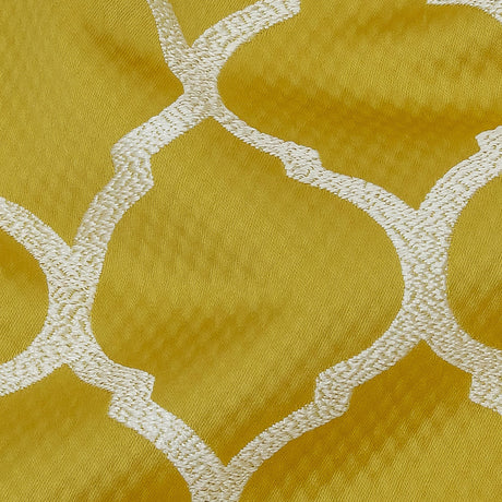 Satin-Faced Jacquard - Sunflower Moroccan Quatrefoil - British Imported