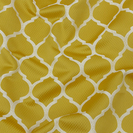 Satin-Faced Jacquard - Sunflower Moroccan Quatrefoil - British Imported