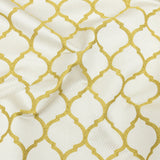 Satin-Faced Jacquard - Zest Moroccan Quatrefoil - British Imported