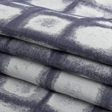 Drapery Jacquard - Indigo Painterly Squares - British Imported