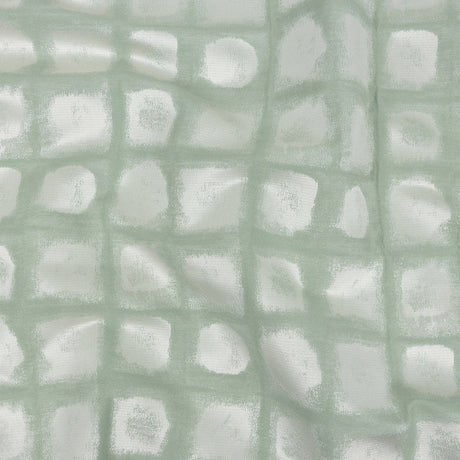 Drapery Jacquard - Sage Painterly Squares - British Imported