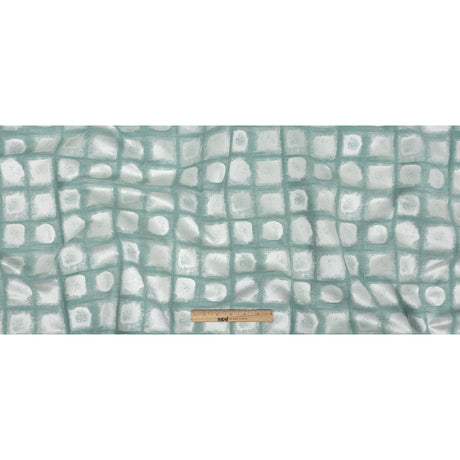 Drapery Jacquard - Spa Painterly Squares - British Imported