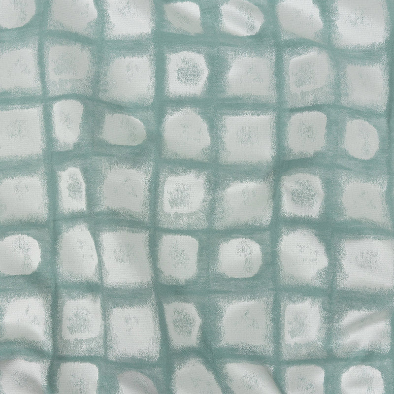 Drapery Jacquard - Spa Painterly Squares - British Imported