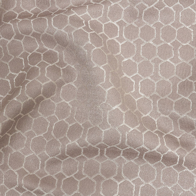 Polyester Jacquard - Orchid Honeycombs - British Imported