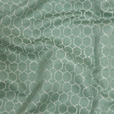 Polyester Jacquard - Sage Honeycombs - British Imported