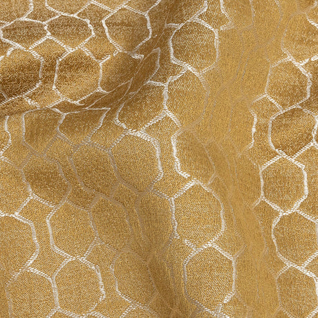 Polyester Jacquard - Sunflower Honeycombs - British Imported