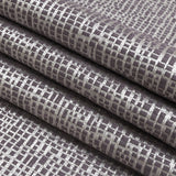 Polyester Jacquard - Amethyst Grid - British Imported