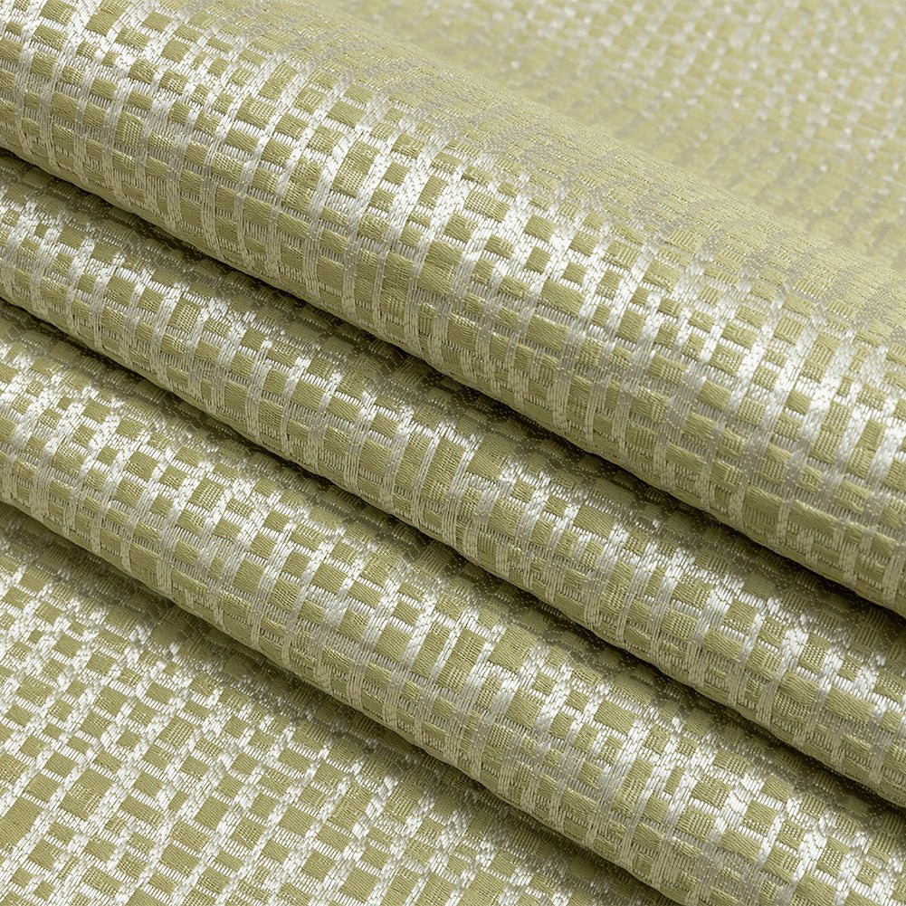 Polyester Jacquard - Apple Grid - British Imported