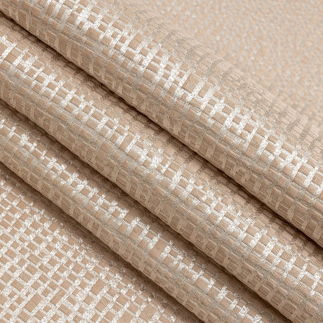 Polyester Jacquard - Cantaloupe Grid - British Imported