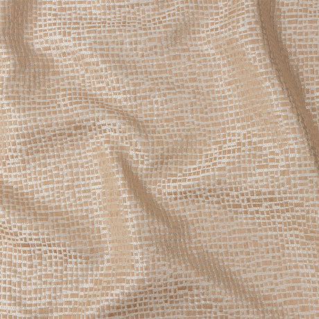 Polyester Jacquard - Cantaloupe Grid - British Imported