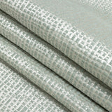 Polyester Jacquard - Seafoam Grid - British Imported