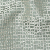 Polyester Jacquard - Seafoam Grid - British Imported