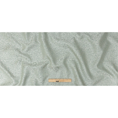 Polyester Jacquard - Seafoam Grid - British Imported