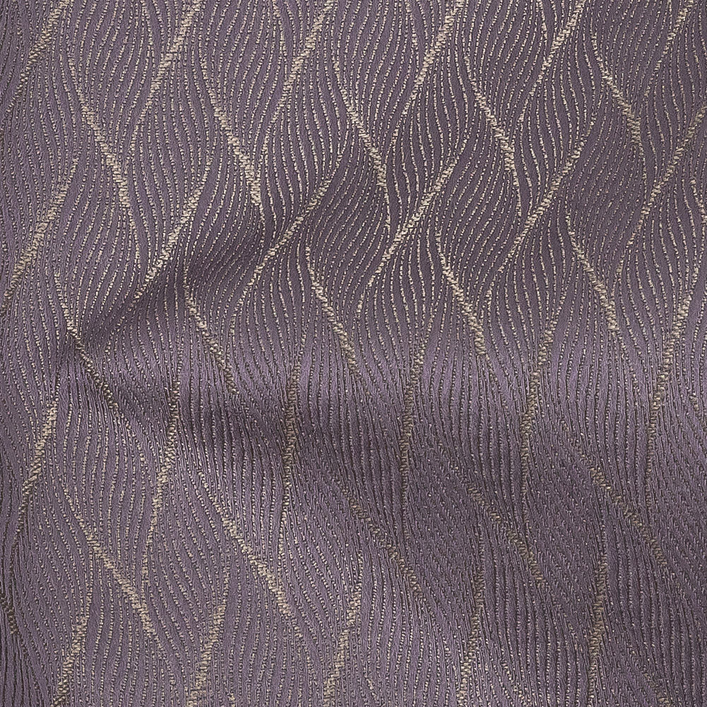 Drapery Jacquard - Amethyst Flowing Leaves - British Imported
