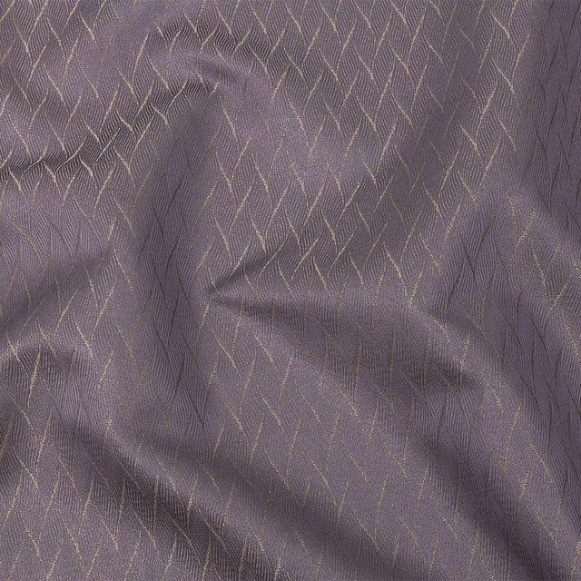 Drapery Jacquard - Amethyst Flowing Leaves - British Imported