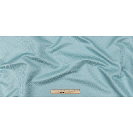 Drapery Jacquard - Aquamarine Flowing Leaves - British Imported