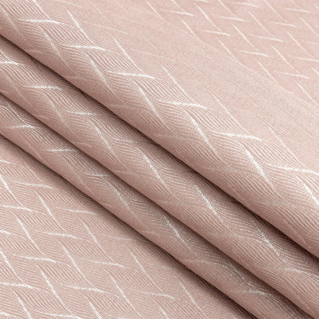 Drapery Jacquard - Blush Flowing Leaves - British Imported