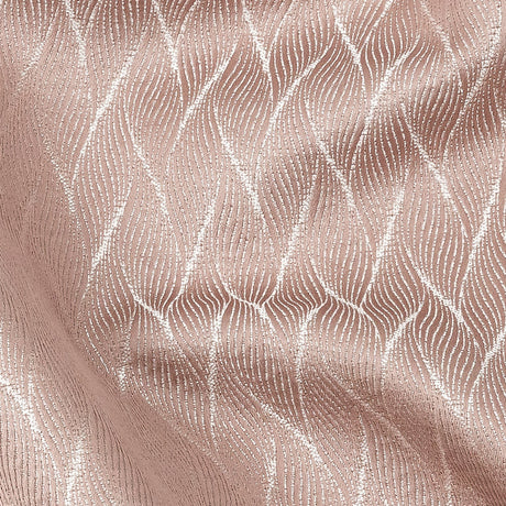 Drapery Jacquard - Blush Flowing Leaves - British Imported