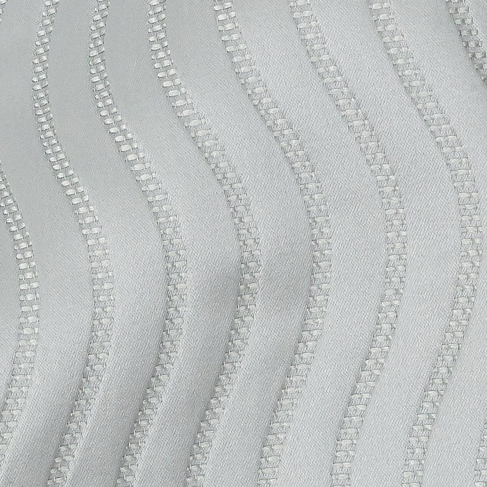 Satin-Faced Jacquard - Ice Wavy Lines - British Imported