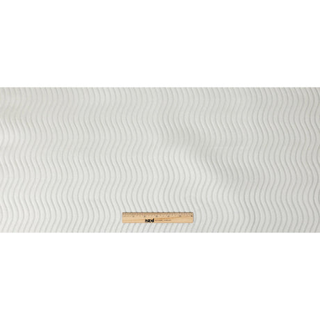 Satin-Faced Jacquard - Ice Wavy Lines - British Imported