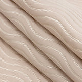 Satin-Faced Jacquard - Orchid Wavy Lines - British Imported