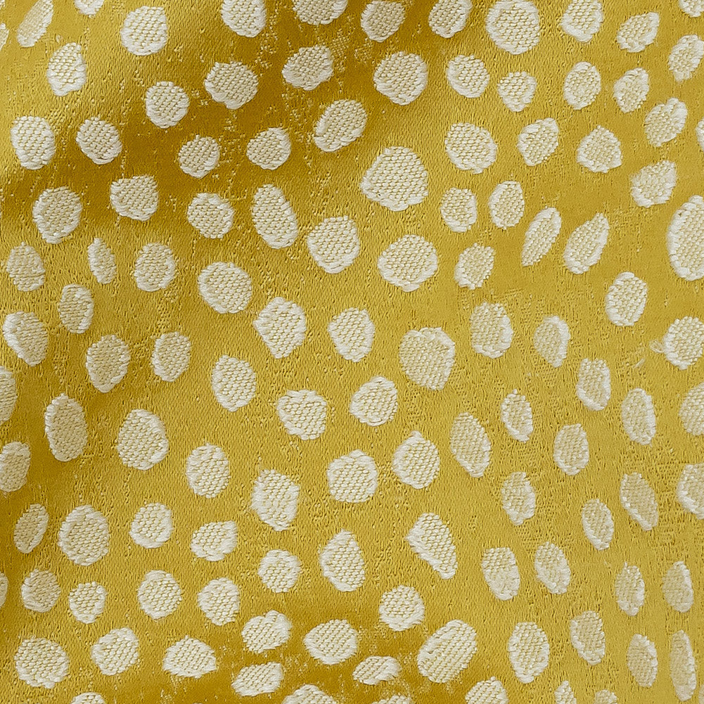 Polyester Jacquard - Sunflower Spots - British Imported