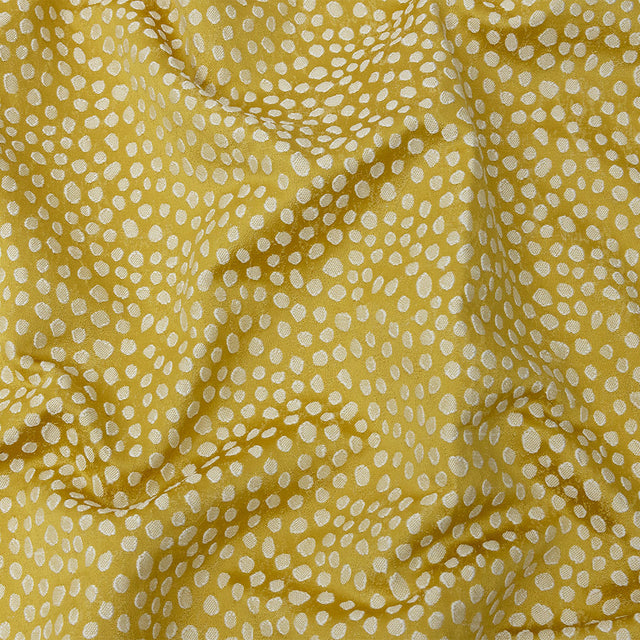 Polyester Jacquard - Sunflower Spots - British Imported