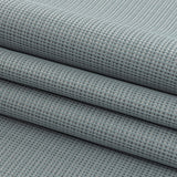 Gridded Polyester Woven - Ice - British Imported