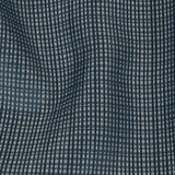 Gridded Polyester Woven - Indigo - British Imported