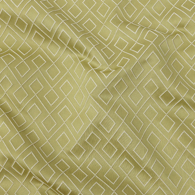 Satin-Faced Jacquard - Apple Diamond Fret - British Imported