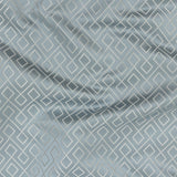 Satin-Faced Jacquard - Ice Diamond Fret - British Imported