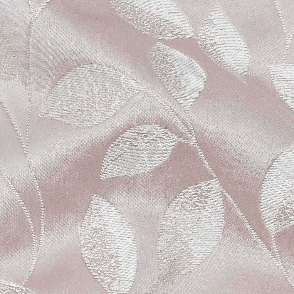 Satin-Faced Jacquard - Orchid Foliage - British Imported