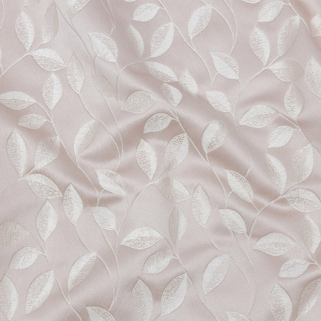 Satin-Faced Jacquard - Orchid Foliage - British Imported
