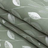 Satin-Faced Jacquard - Sage Foliage - British Imported