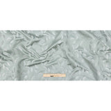 Satin-Faced Jacquard - Seafoam Foliage - British Imported