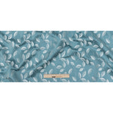 Satin-Faced Jacquard - Sky Foliage - British Imported