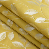 Satin-Faced Jacquard - Sunflower Foliage - British Imported