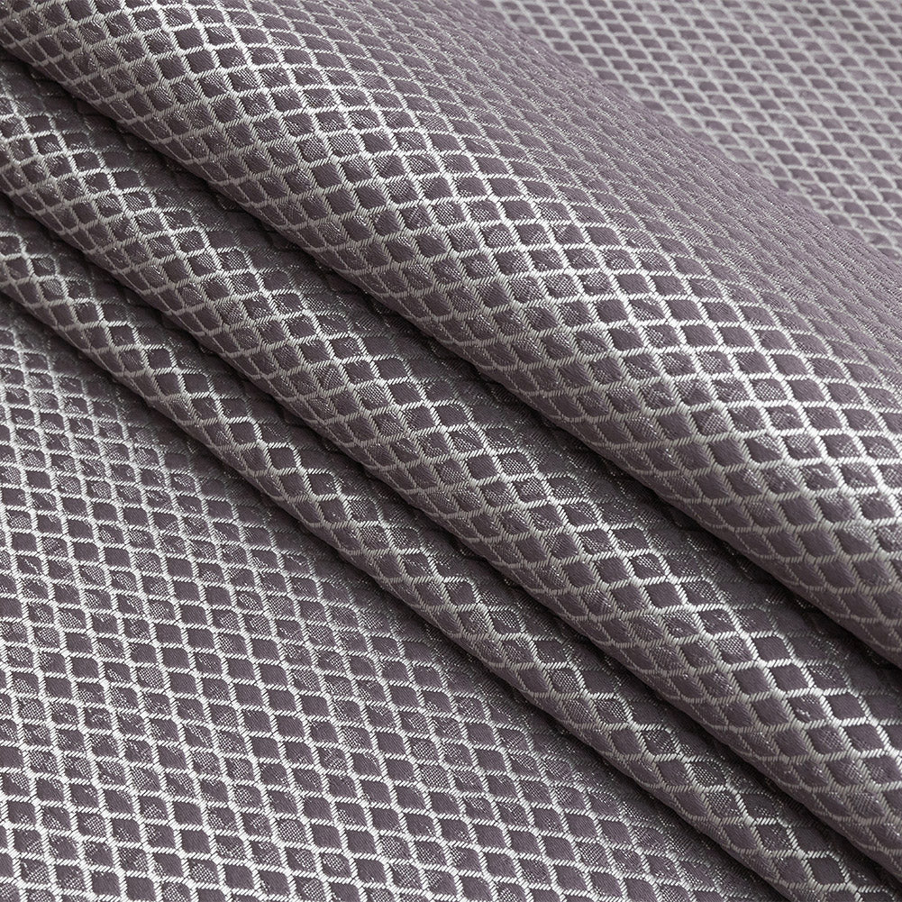 Polyester Jacquard - Amethyst Diamonds - British Imported