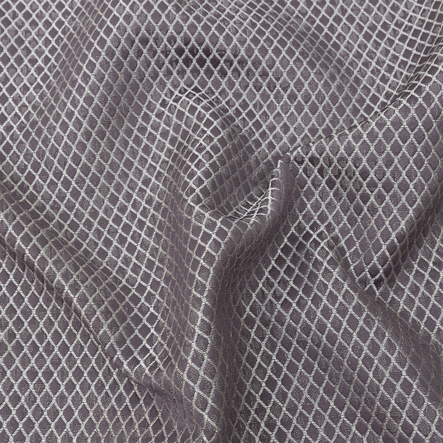 Polyester Jacquard - Amethyst Diamonds - British Imported