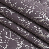 Polyester Jacquard - Amethyst Wintry Branches - British Imported