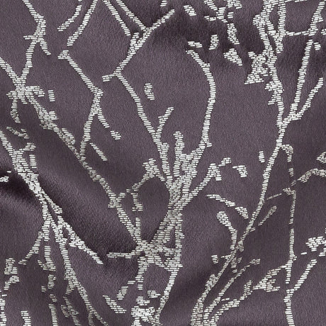 Polyester Jacquard - Amethyst Wintry Branches - British Imported